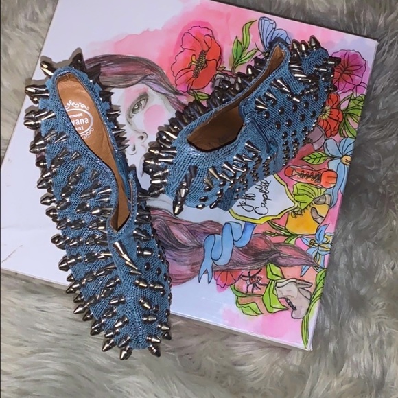 Jeffrey Campbell Spiked Nightwalk Heelless Shoes - Picture 3 of 3